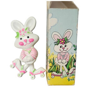 Gen X 1974 Avon Pin Pal Rapid Rabbit Fragrance Glace Pin In Box Easter